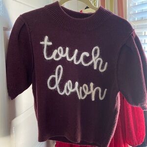 Maroon TOUCHDOWN sweater